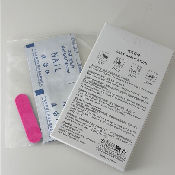 Do-it-yourself 24 pcs natural comfortable Black-tip nail - Picture 2 of 3